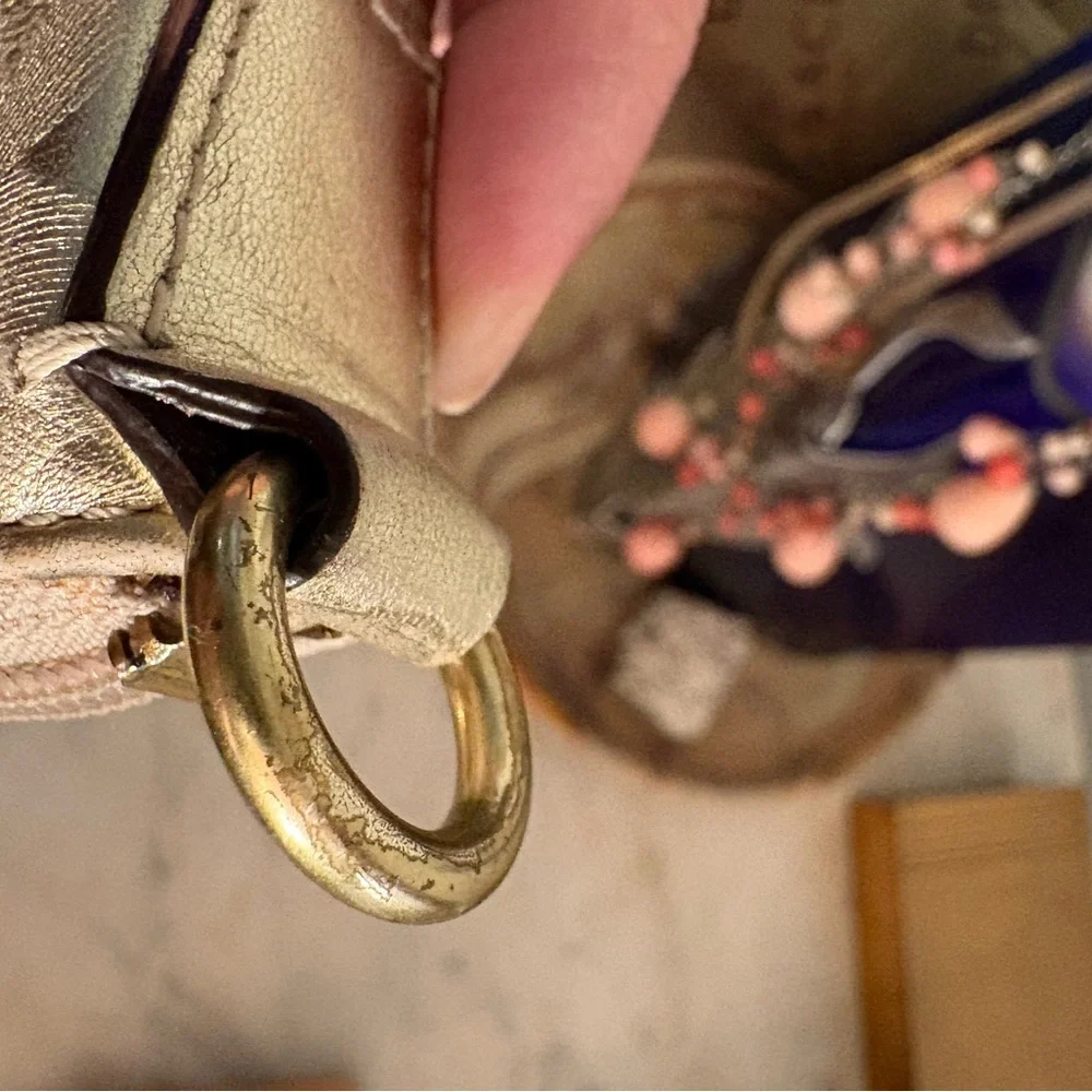 Coach Signature Metallic Wristlet - Picture 12 of 16